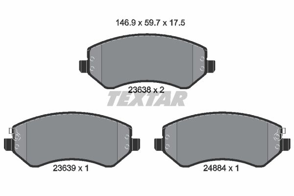 

Колодки Пер.Jеер Снеrокее 01=> TEXTAR 2363801