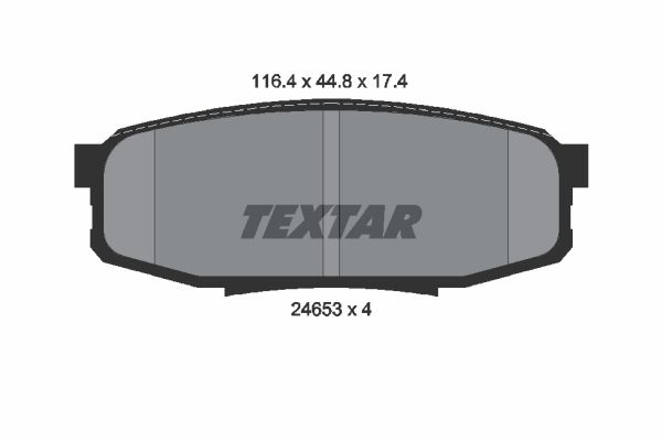 

Тормозные колодки Textar задние дисковые 2465301