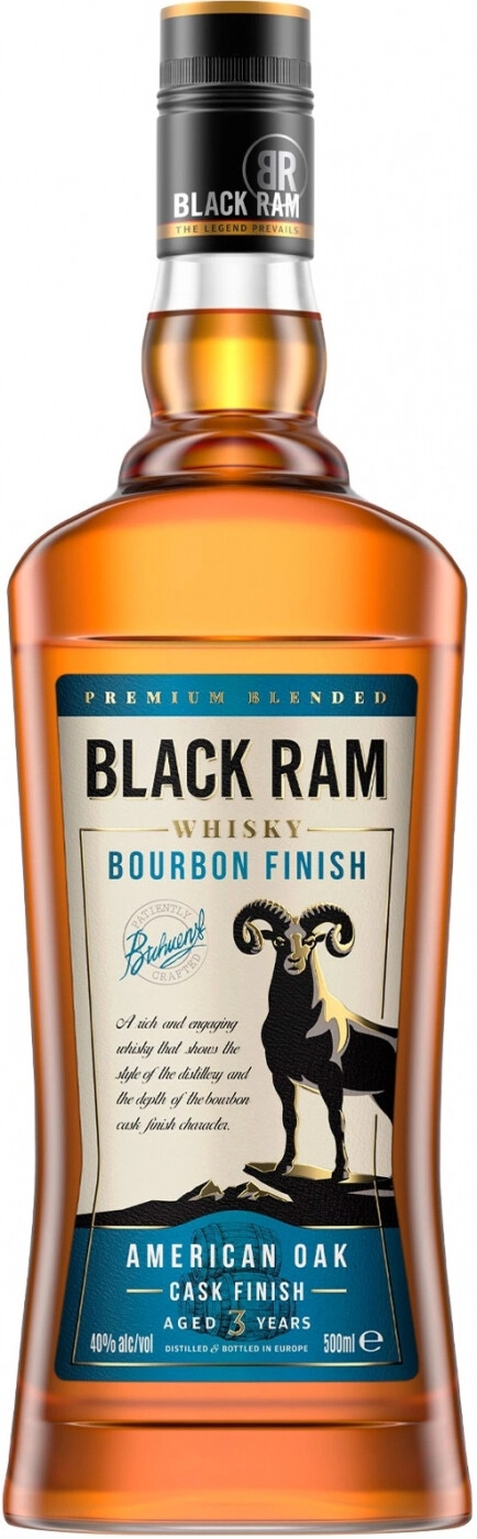 

Виски Black Ram Bourbon Finish 3 года 0,5 л