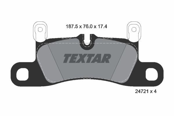 

Тормозные колодки Textar задние дисковые 2472102