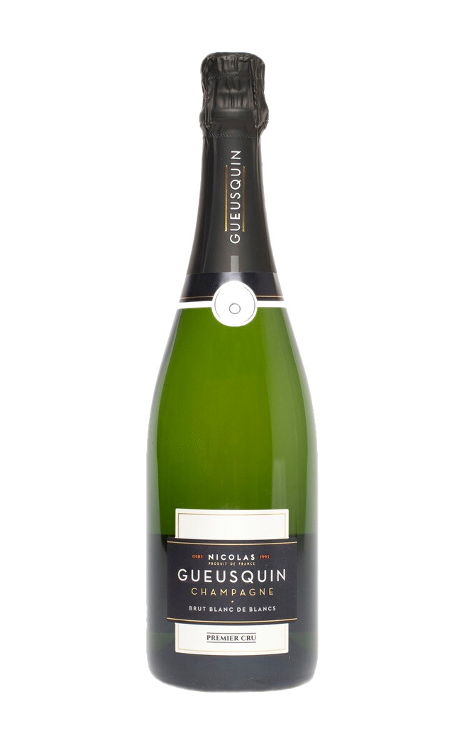 

Шампанское брют белое Nicolas Gueusquin Blanc de Blancs Premier Cru Brut, Франция, 0.75 л