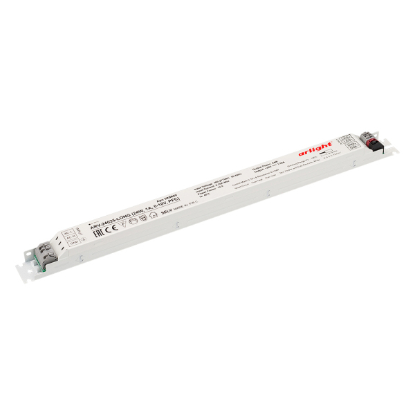 фото Блок питания arv-24025-long (24w, 1a, 0-10v, pfc) (arl, ip20 металл) arlight