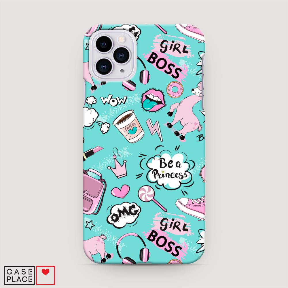 

Пластиковый чехол "Стильная лама" на Apple iPhone 11 Pro Max, 12220-1