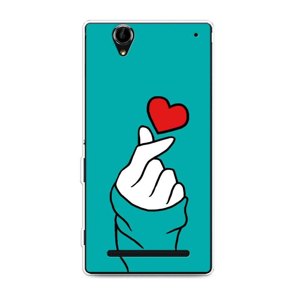 

Чехол Awog на Sony Xperia T2 Ultra "Маленькое сердечко", Разноцветный, 50950-7