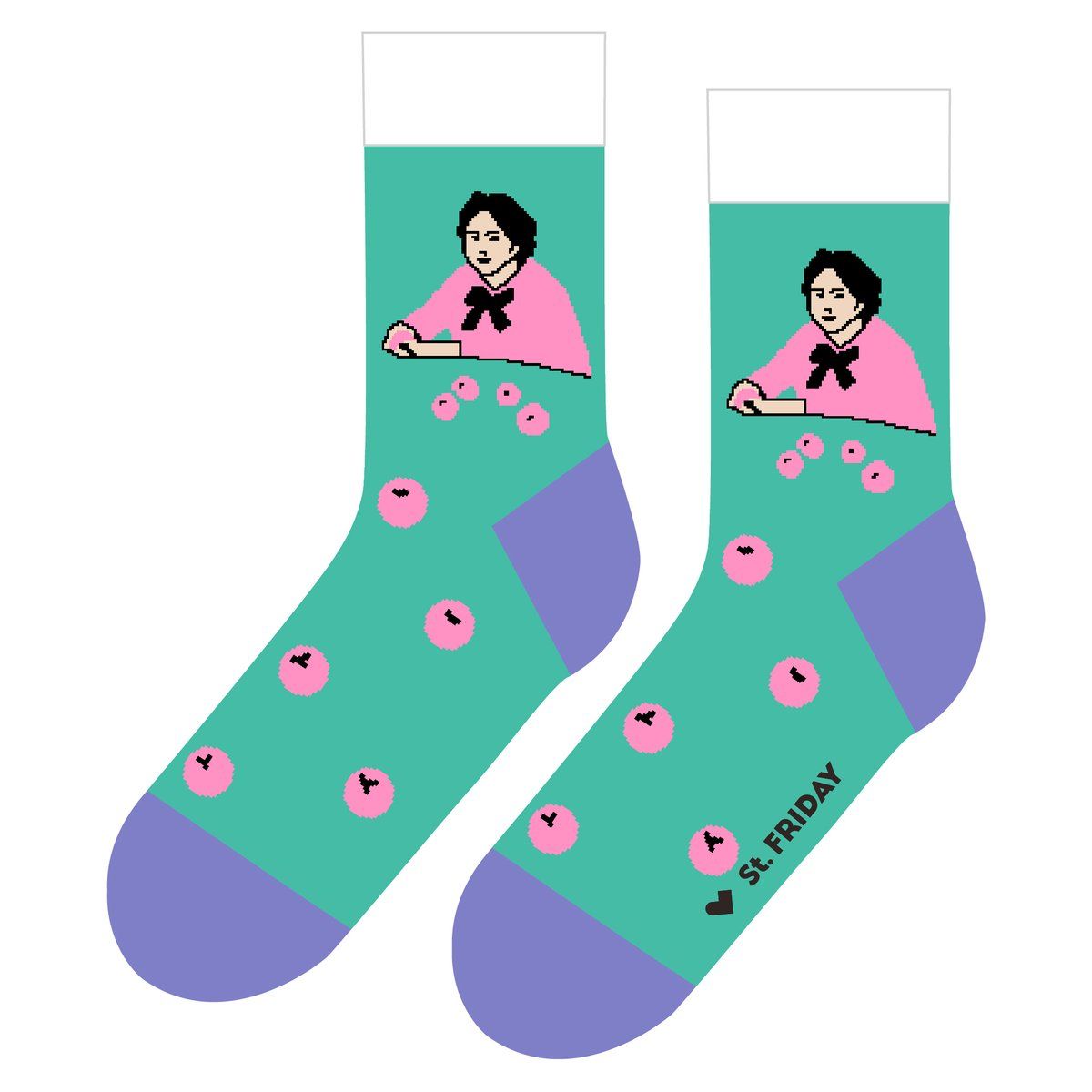

Носки мужские St. Friday Socks tr0803 разноцветные 42-46, Бирюзовый, tr0803