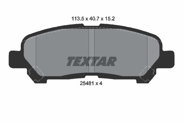 

Тормозные колодки Textar задние дисковые 2548101