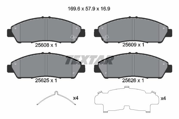 

Тормозные колодки Textar передние 2560801