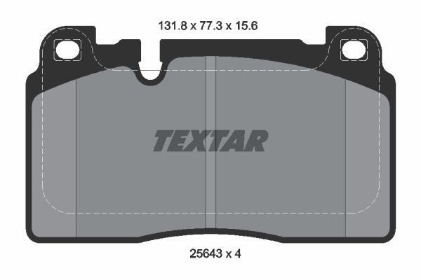 

Тормозные колодки Textar передние 2564302