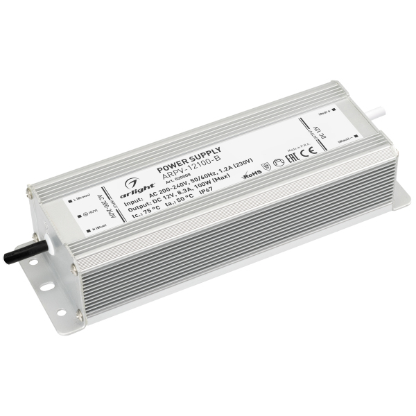 фото Блок питания arpv-12100-b (12v, 8.3a, 100w) (arl, ip67 металл) arlight