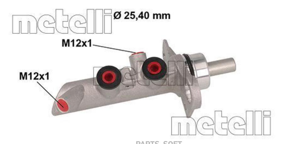 

METELLI Главный тормозной цилиндр 050891