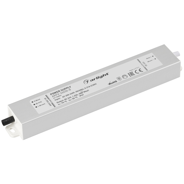 фото Блок питания arpv-24030-b (24v, 1.3a, 30w) (arl, ip67 металл) arlight