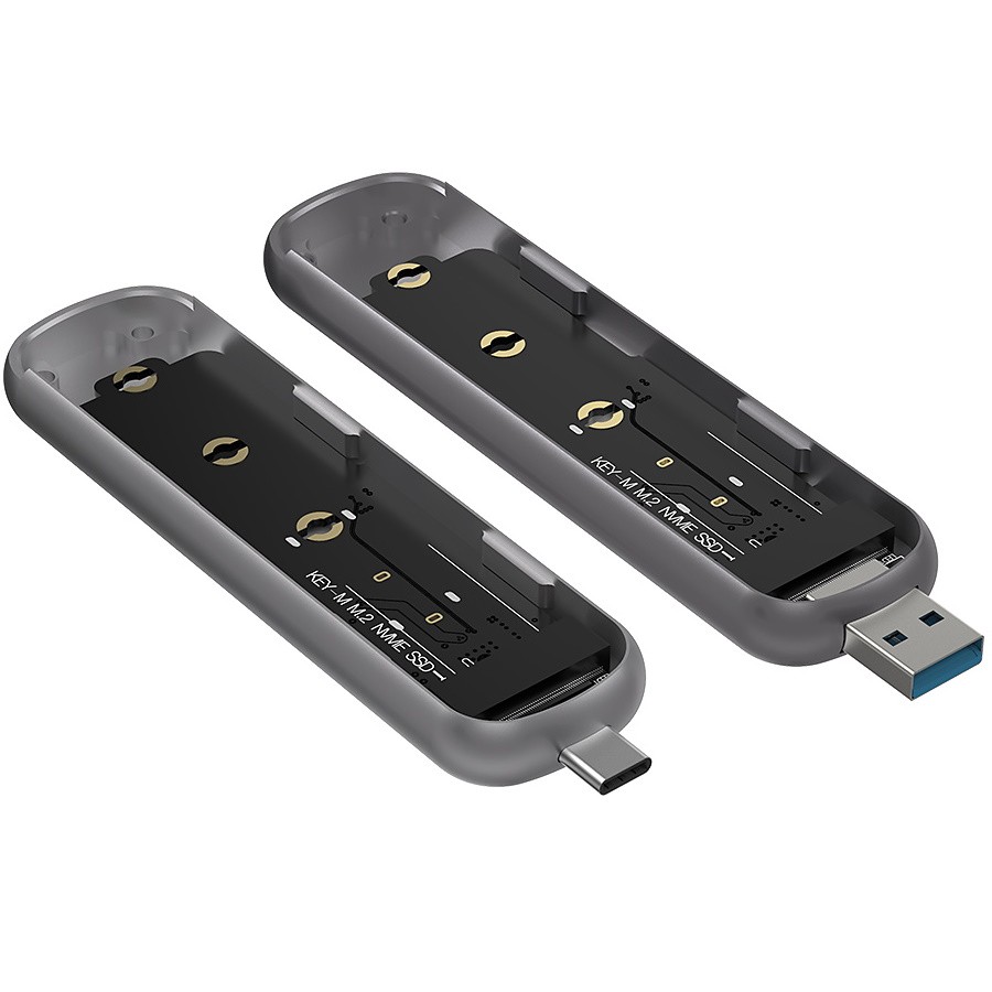 

Внешний корпус SSD BlitzWolf BW-SSDE2 USB C BW-SSDE3 USB A NVMe M.2 SSD Grey