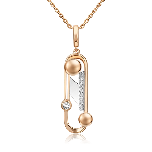 

Подвеска из комбинированного золота с топазом PLATINA jewelry 03-3288-00-201-1111, 03-3288-00-201-1111