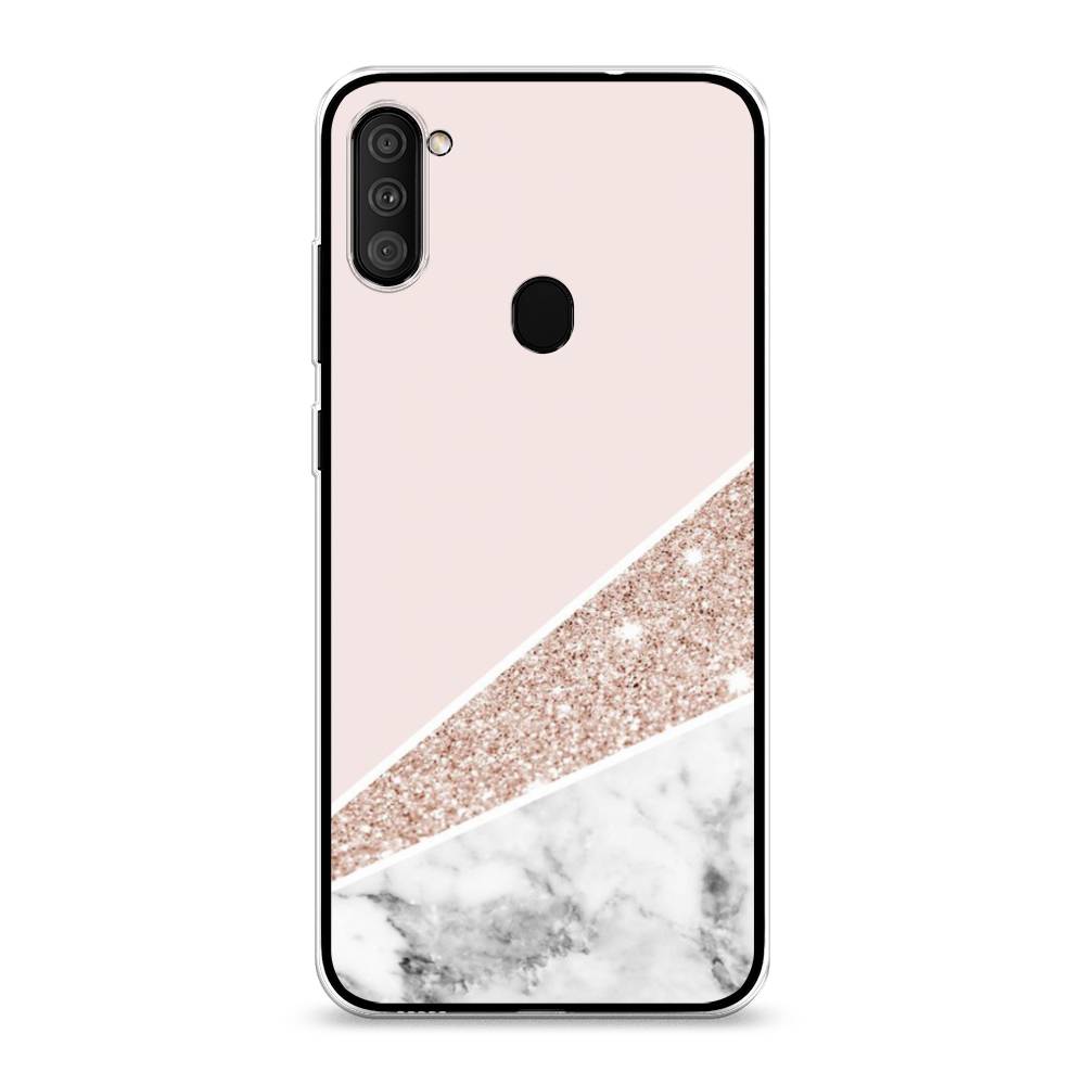 

Чехол на Samsung Galaxy A11 "Блестящий розовый мрамор", 2100150-3