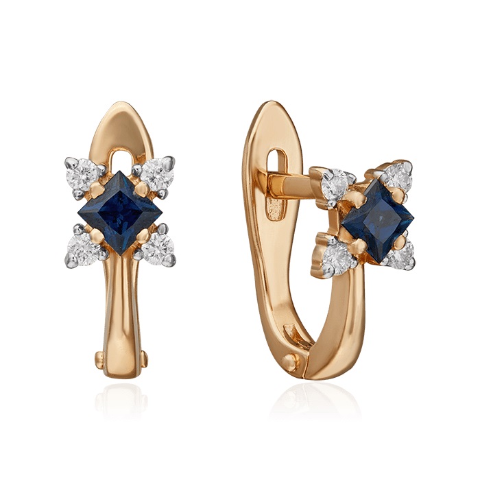 

Серьги из красного золота с бриллиантом PLATINA jewelry 02-0877-00-105-1110-30, 02-0877-00-105-1110-30