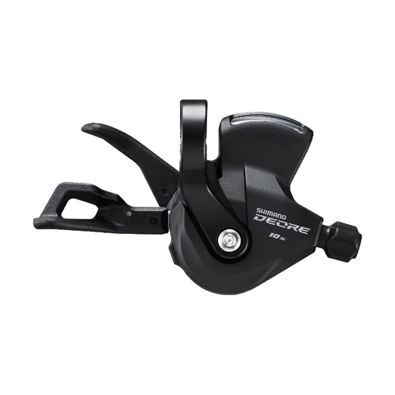 

Шифтер SHIMANO Deore, M4100-R, прав, 10ск, на хомут, с индикатором, тр. 2050мм с SP41 1880, Черный, M4100-R