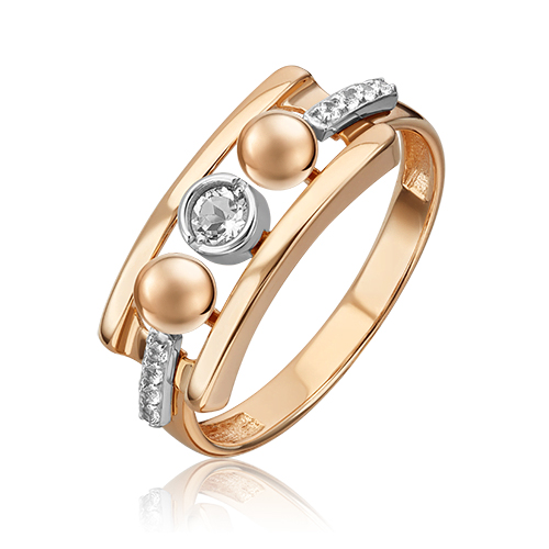 

Кольцо из золота р. 17 PLATINA jewelry 01-5515-00-201-1111, топаз, 01-5515-00-201-1111