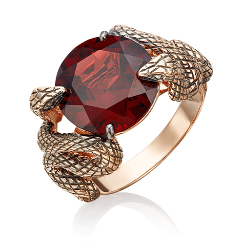 

Кольцо из золота р. 18 PLATINA jewelry 01-5445-00-204-1110-46, гранат, 01-5445-00-204-1110-46