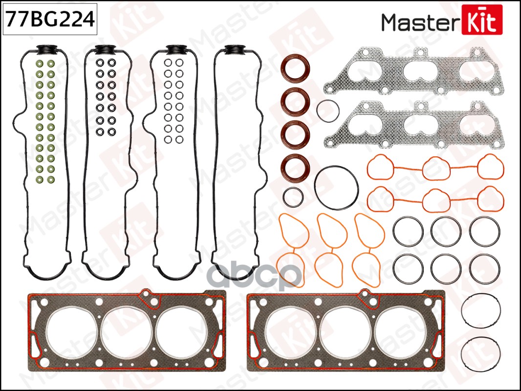 

MASTERKIT Комплект прокладок ГБЦ 77bg224