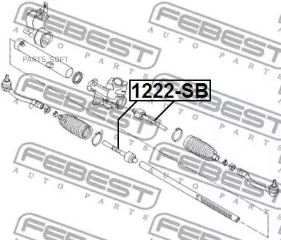 

FEBEST Тяга рул.без нак.HYUNDAI SOLARIS SB 2010- FEBEST 1222-SB