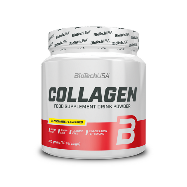 Коллаген с гиалуроновой кислотой BioTechUSA Collagen 300 г. Лимонад
