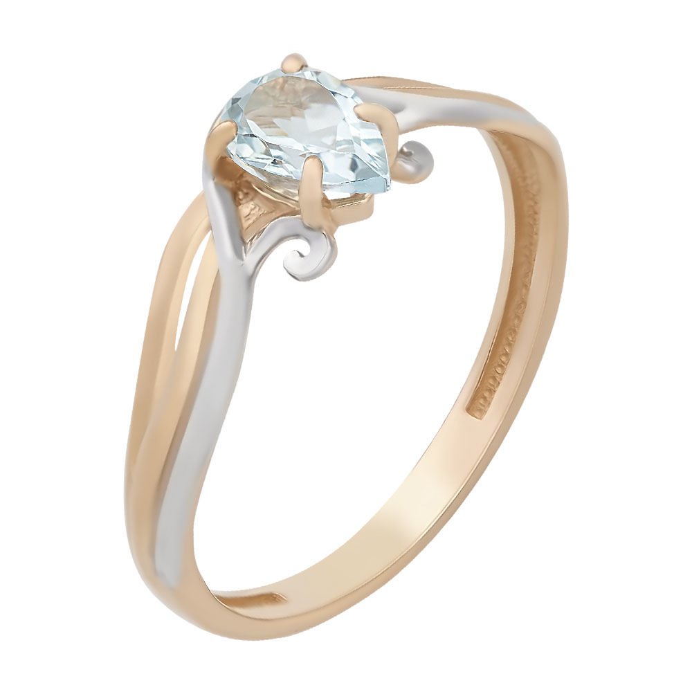 

Кольцо женское из красного золота с топазом 585Gold 201012952, р, 201012952