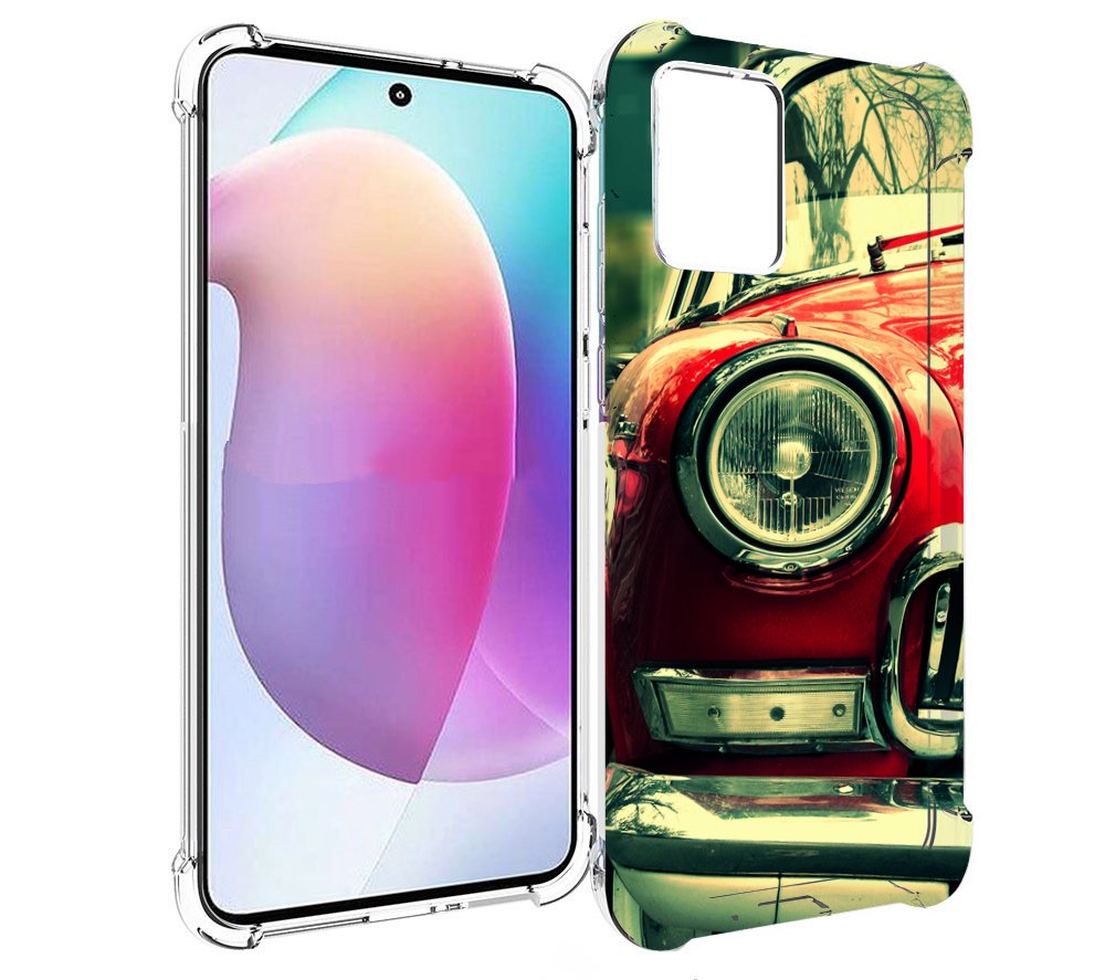 

Чехол MyPads Винтажная-машина мужской для Motorola Edge 30 Neo, Прозрачный, Tocco