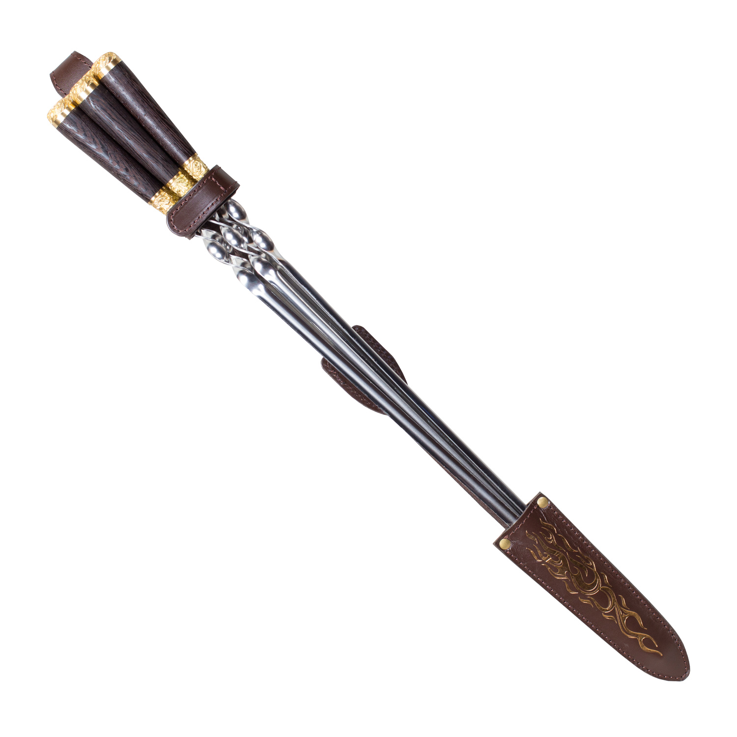 

Шампуры подарочные Пламя (6 шт), Серебристый;коричневый, KS86600