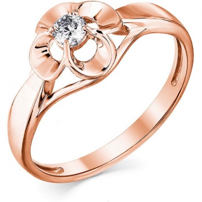 

Кольцо из красного золота с 1 бриллиантом р. 17 Master Brilliant 1-108032-00-00, 1-108032-00-00