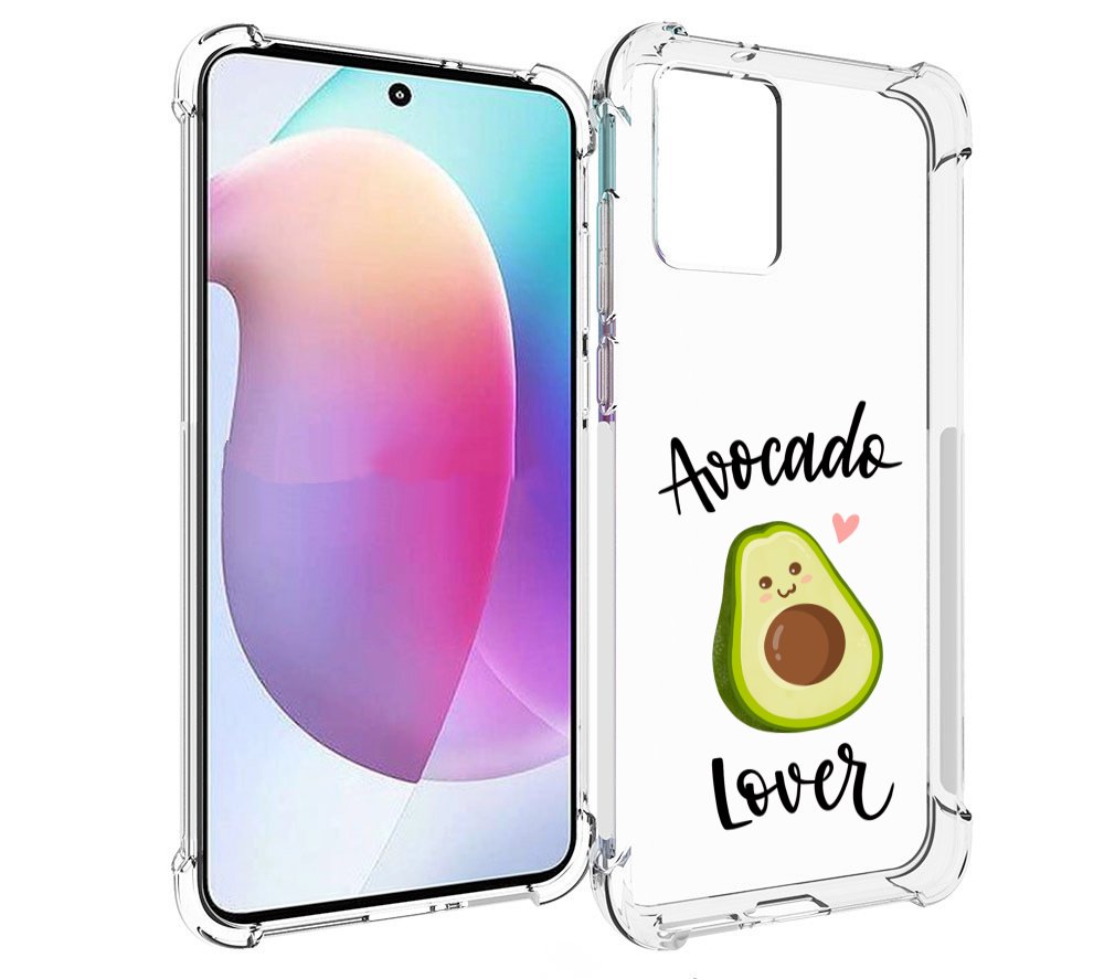 

Чехол MyPads Авокадо-любовь для Motorola Edge 30 Neo, Прозрачный, Tocco