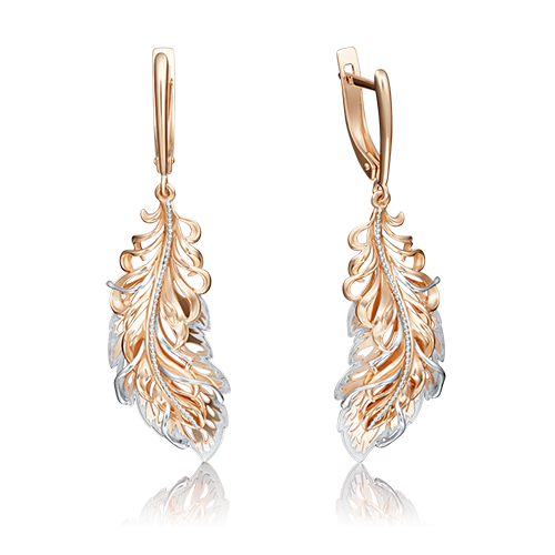 

Серьги из красного золота PLATINA jewelry 02-4154-00-000-1110-48, 02-4154-00-000-1110-48