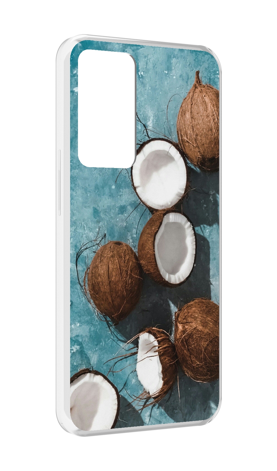 

Чехол MyPads красивые-кокосы для OPPO Reno 8 Lite, Прозрачный, Tocco