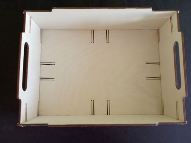 Органайзер для рукоделия БытСервис Эко ящик с разделителем R1344, 4 мм, 31х22х11,5