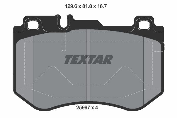 

Тормозные колодки Textar передние 2599701