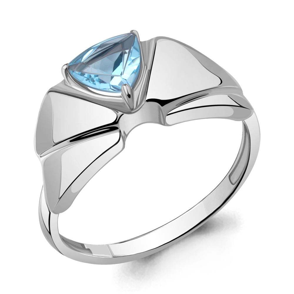 

Кольцо из серебра с топазом Aquamarine Aquamarine 6972805_925_р р. 17, 6972805_925_р