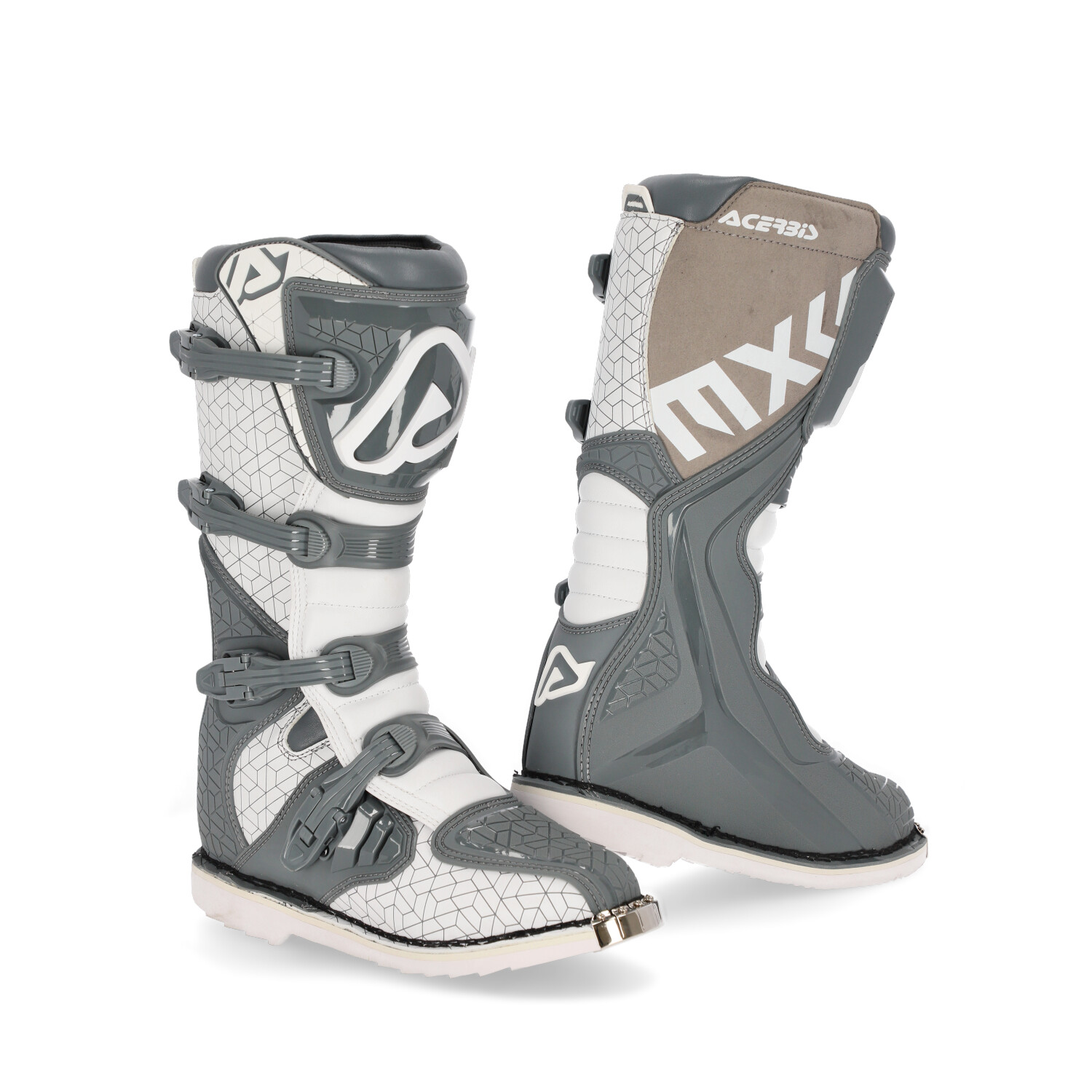 

Мотоботы кроссовые Acerbis E-TEAM Grey/White (р.45), Белый;серый, E-Team