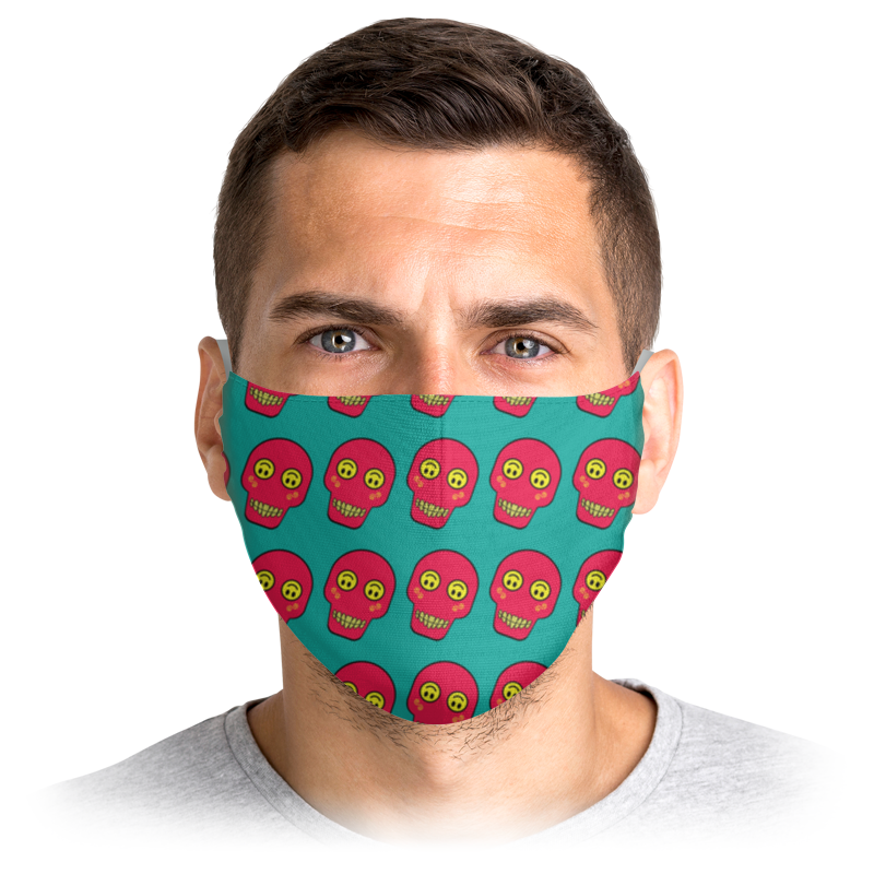 

Многоразовая маска Printio Smile бирюзовая S, Smile