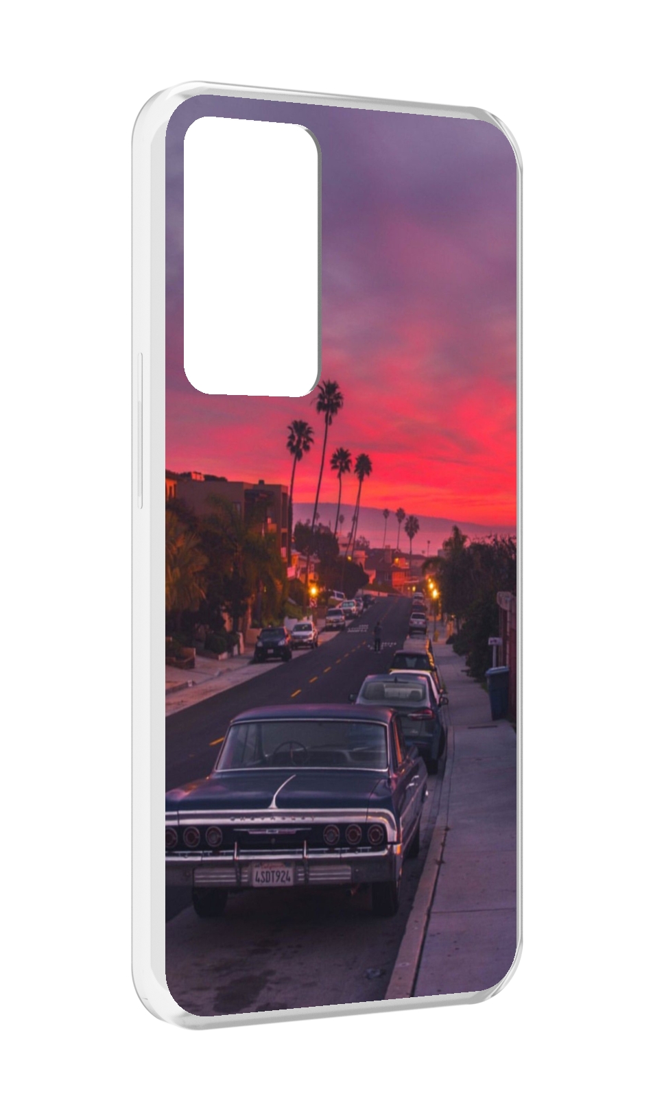 

Чехол MyPads красивая дорога америки для OPPO Reno 8 Lite, Прозрачный, Tocco