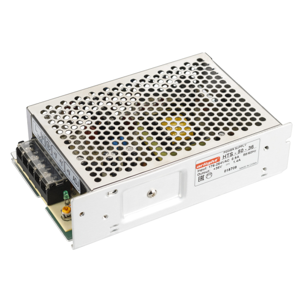 

Блок питания HTS-50-36 (36V, 1.4A, 50W) (ARL, IP20 Сетка) Arlight