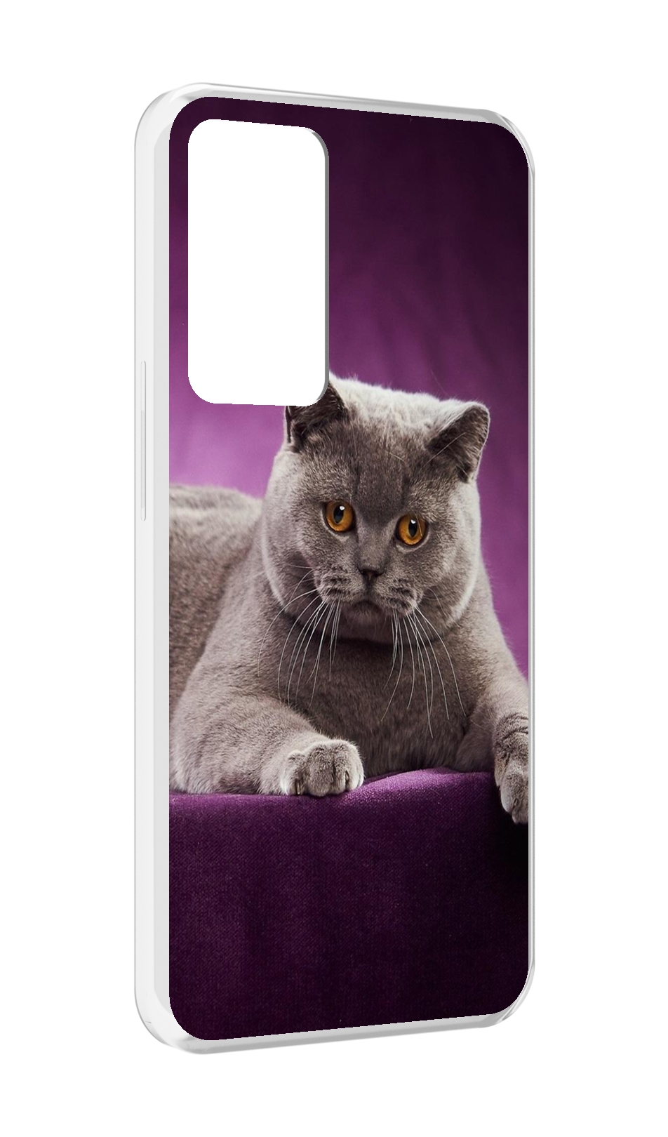 Чехол MyPads кошка британская короткая для OPPO Reno 8 Lite