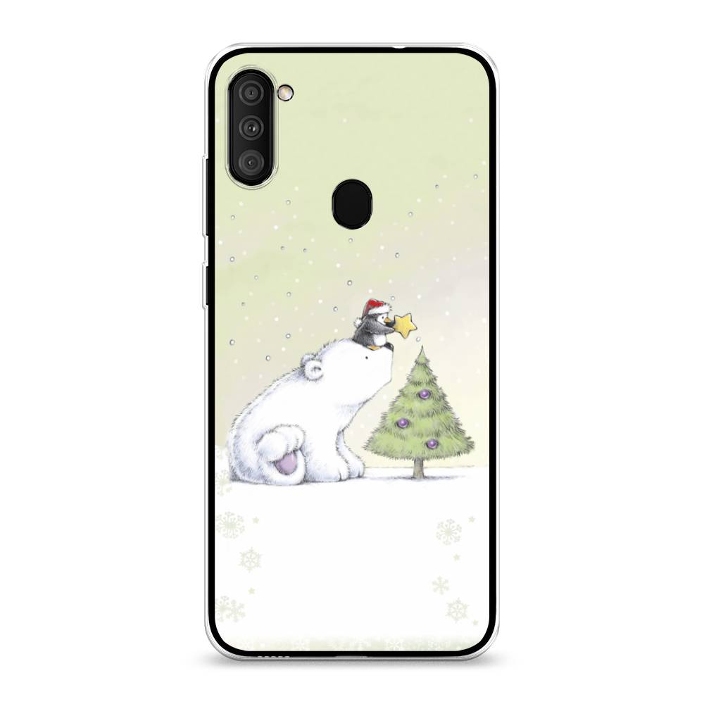 

Чехол на Samsung Galaxy A11 "Украшение елки", Белый;бежевый, 2100150-5