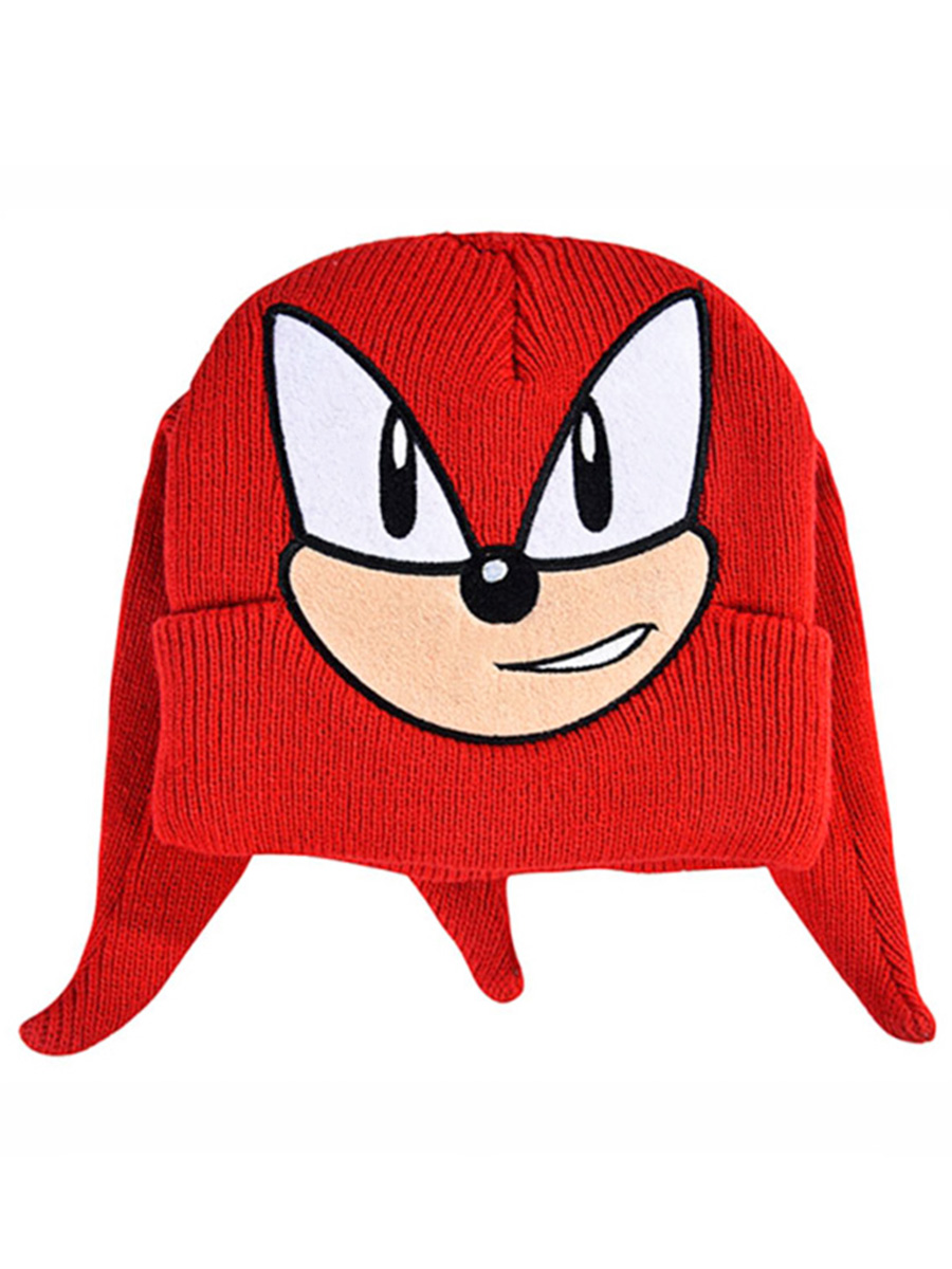 Шапка детская StarFriend Наклз Соник Sonic the Hedgehog с гребнями, красный, 60 тетрадь а5 hedgehog точка