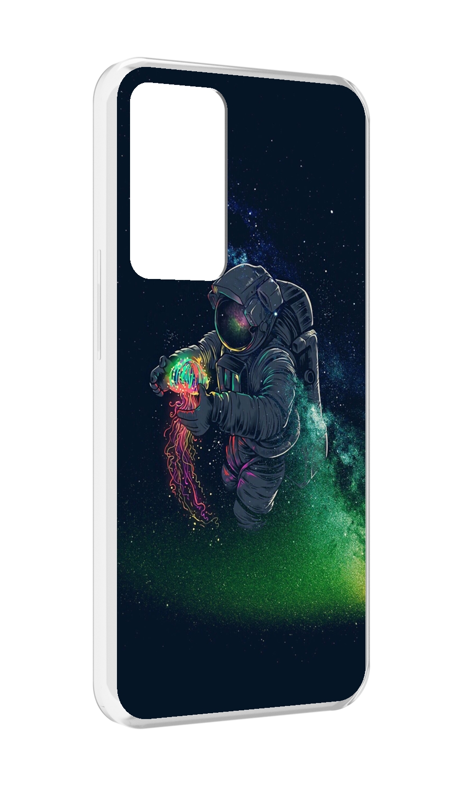 

Чехол MyPads космонавт-с-оружием-арты для OPPO Reno 8 Lite, Прозрачный, Tocco