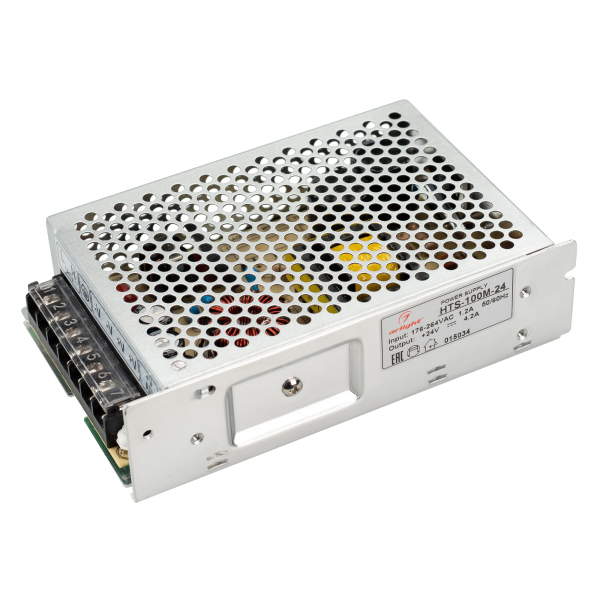 фото Блок питания hts-100m-24 (24v, 4.2a, 100w) (arl, ip20 сетка) arlight