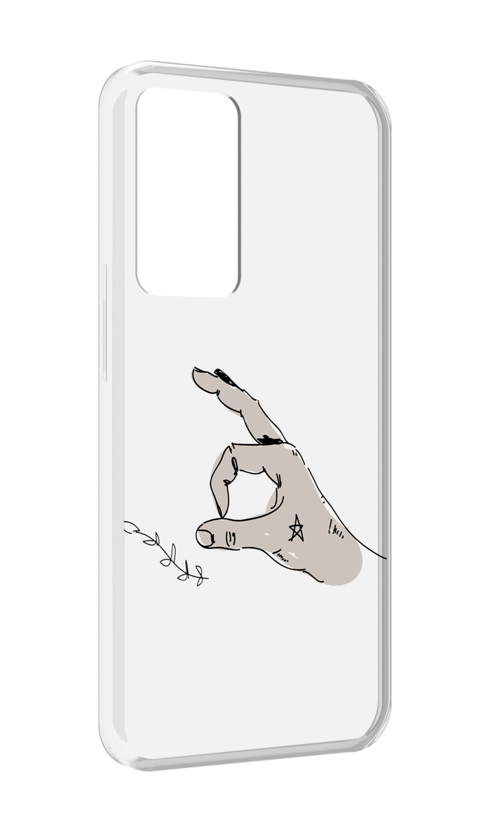 

Чехол MyPads кольцо для OPPO Reno 8 Lite, Прозрачный, Tocco