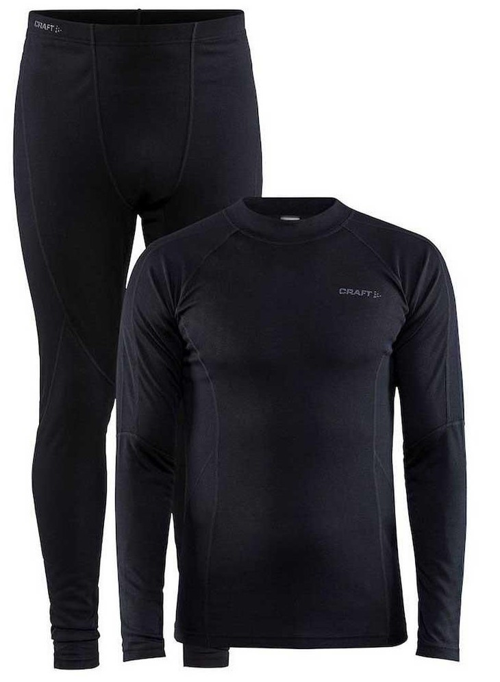 

Комплект термобелья мужской Craft Core Warm, black, 1909709-999000/Black,XL