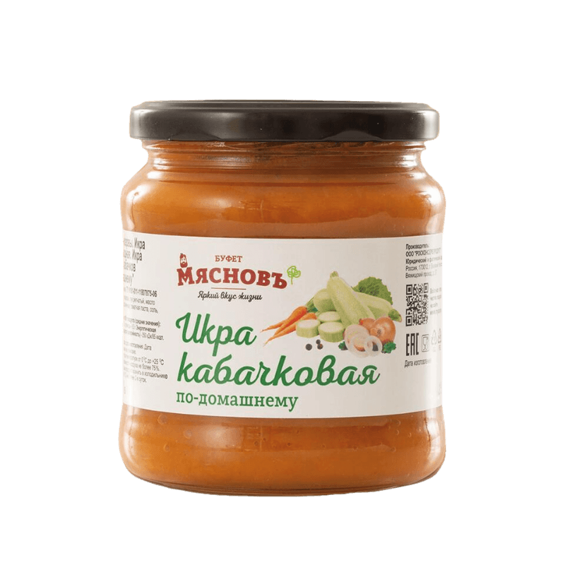 

Икра кабачковая МясновЪ БУФЕТ по-домашнему 460 г