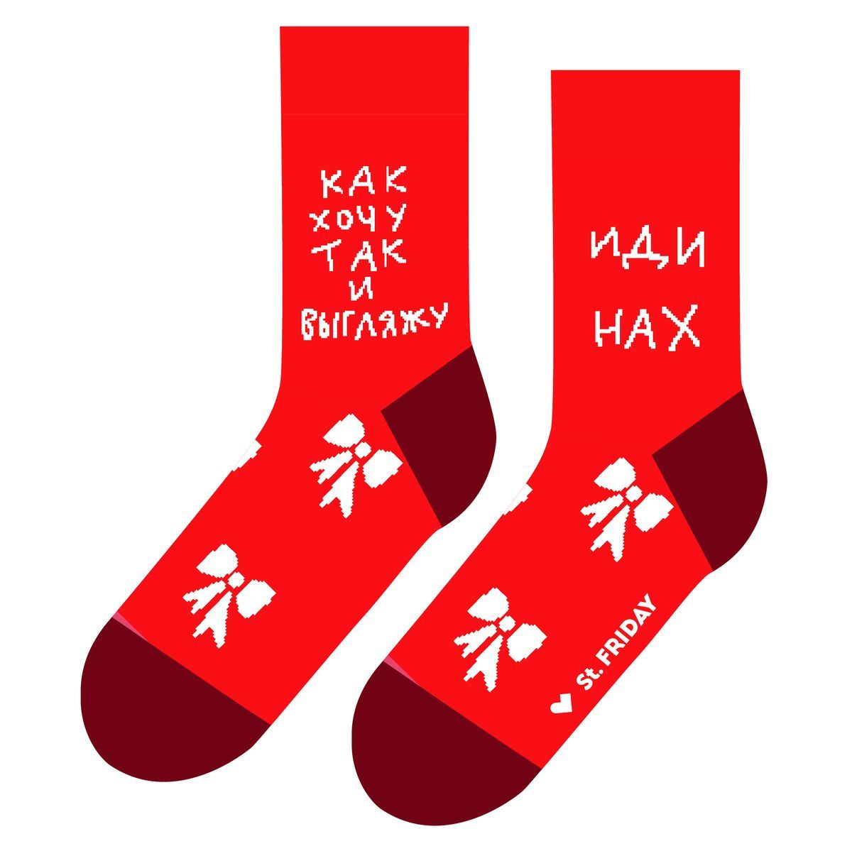 фото Носки мужские st. friday socks 540-11 красные 42-46
