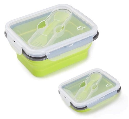 

Контейнер для еды Naturehike CJ03 Silicone Lunch-Box S Size, Зеленый, NH18G001-J