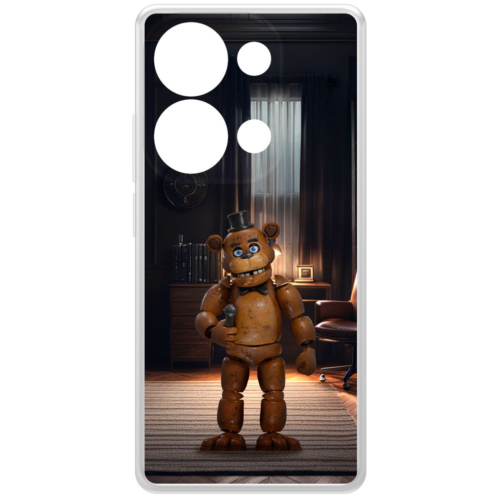 

Чехол-накладка Krutoff Clear Case ФНАФ - Медведь Фредди для Xiaomi Poco M6 Pro 4G, Прозрачный
